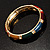 Gold Plated Multicoloured Crystal Enamel Bangle Bracelet - view 4