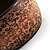 Wide Brown Etched Wooden Bangle - view 5