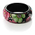 Multicoloured Floral Resin Bangle - view 5