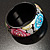 Multicoloured Floral Resin Bangle - view 8