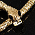 Gold Tone Mesmerized Fashion Snake Bangle Bracelet (18cm) - view 2