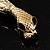 Gold Tone Mesmerized Fashion Snake Bangle Bracelet (18cm) - view 5