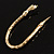 Gold Tone Mesmerized Fashion Snake Bangle Bracelet (18cm) - view 6