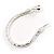 Silver Tone Mesmerized Fashion Snake Bangle Bracelet (18cm) - view 8