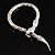 Silver Tone Mesmerized Fashion Snake Bangle Bracelet (18cm)