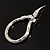 Silver Tone Mesmerized Fashion Snake Bangle Bracelet (18cm) - view 3