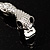 Silver Tone Mesmerized Fashion Snake Bangle Bracelet (18cm) - view 7
