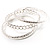 Patterned Metal Bangles - Set of 3 (Silver Tone) - view 9
