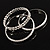 Patterned Metal Bangles - Set of 3 (Silver Tone) - view 5