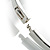 Silver Plated Crystal Treble Clef Bangle Bracelet - 19cm L - view 6
