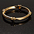 Gold Plated Hinged Heart Bangle Bracelet - view 8