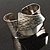 Hammered Stainless Steel Tribal Sail Cuff-Bangle - view 6