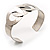 Tripple Ring Unity Stainless Steel Cuff Bangle - view 8