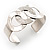 Tripple Ring Unity Stainless Steel Cuff Bangle - view 4