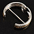 Two Tone Pattern Bangle Bracelet - view 6