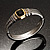 Two Tone Vintage Rope Style Hinged Bangle Bracelet - view 8