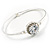 Classic CZ Crystal Bangle Bracelet (Silver&Clear) - view 7
