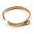 Gold Plated CZ Bangle Bracelet - view 5
