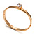 Gold Plated CZ Bangle Bracelet - view 4