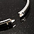 Thin Silver Tone CZ Bangle Bracelet - view 7