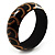 Wide Wood Bangle With Bamboo Swirls(Brown & Beige) - view 3