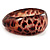 Animal Print Chunky Glittering Resin Bangle(Leopard Print) - view 2