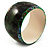 Chunky Wide Shell Bangle (Olive & Dark Green) - view 4