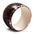 Chunky Wide Shell Bangle (Brown Grey & Bright Pink) - view 4