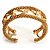 Gold Plated Mesh Chain Flex Bangle Bracelet - view 6
