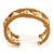 Gold Plated Mesh Chain Flex Bangle Bracelet - view 11