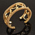 Gold Plated Mesh Chain Flex Bangle Bracelet - view 10