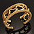 Gold Plated Mesh Chain Flex Bangle Bracelet - view 5