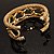 Gold Plated Mesh Chain Flex Bangle Bracelet - view 12
