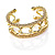 Gold Plated Mesh Chain Flex Bangle Bracelet - view 13
