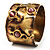 'The Beginning Of Life' Chunky Ethnic Cuff Bangle - view 4