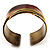 Two-Tone Diagonal Wide Ethnic Cuff (Antique Gold&Red) - view 15