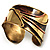 'Egyptian Style' Wide Ethnic Cuff Bangle - view 4