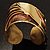 'Egyptian Style' Wide Ethnic Cuff Bangle - view 5