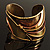 'Egyptian Style' Wide Ethnic Cuff Bangle - view 2