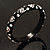 Swarovski Crystal Floral Resin Bangle (Black) - view 5