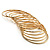 Gold Plated Thin Smooth & Textured Bangle Set - 12 Pcs - view 3