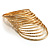 Gold Plated Thin Smooth & Textured Bangle Set - 12 Pcs - view 9