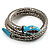 Silver Plated Diamante Snake Flex Bangle Bracelet - view 8