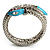 Silver Plated Diamante Snake Flex Bangle Bracelet - view 10