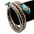 Silver Plated Diamante Snake Flex Bangle Bracelet - view 5