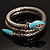 Silver Plated Diamante Snake Flex Bangle Bracelet - view 11