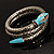 Silver Plated Diamante Snake Flex Bangle Bracelet - view 3