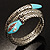 Silver Plated Diamante Snake Flex Bangle Bracelet - view 2