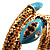 Gold Plated Diamante Snake Flex Bangle Bracelet - view 5