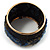 Stylish Wide Fabric Bangle Bracelet (Gold Tone) - view 7